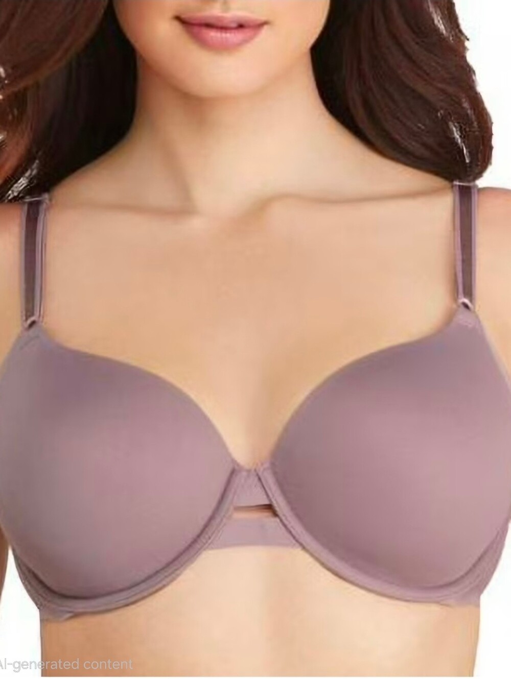 Warner's No Side Effects Underwire Lightly Lined Smooth Bra Mauve, 38D